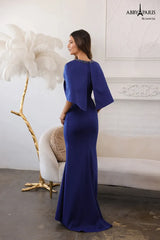 Abby Paris 96081 Cape Sleeve Mother of the Bride Dress