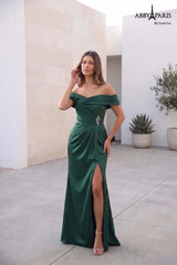 Abby Paris 96084 Off Shoulder High Slit Prom 2026 Dress