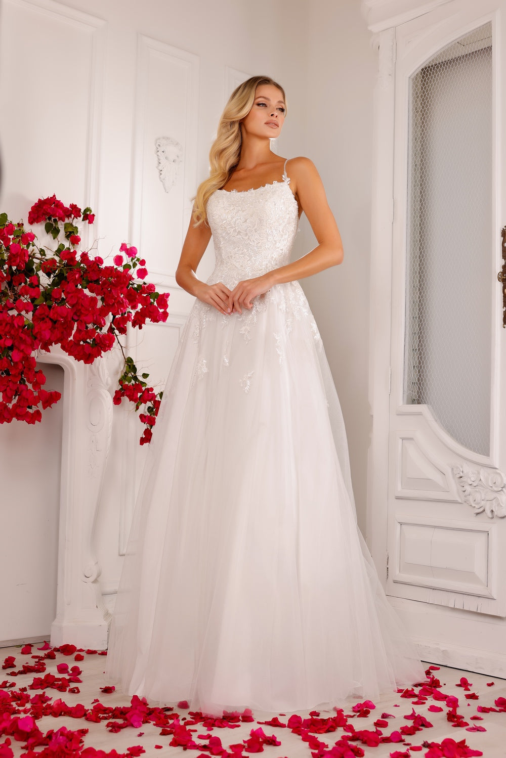 Abby Lane 97141 Lace Appliqué Bridal Dress