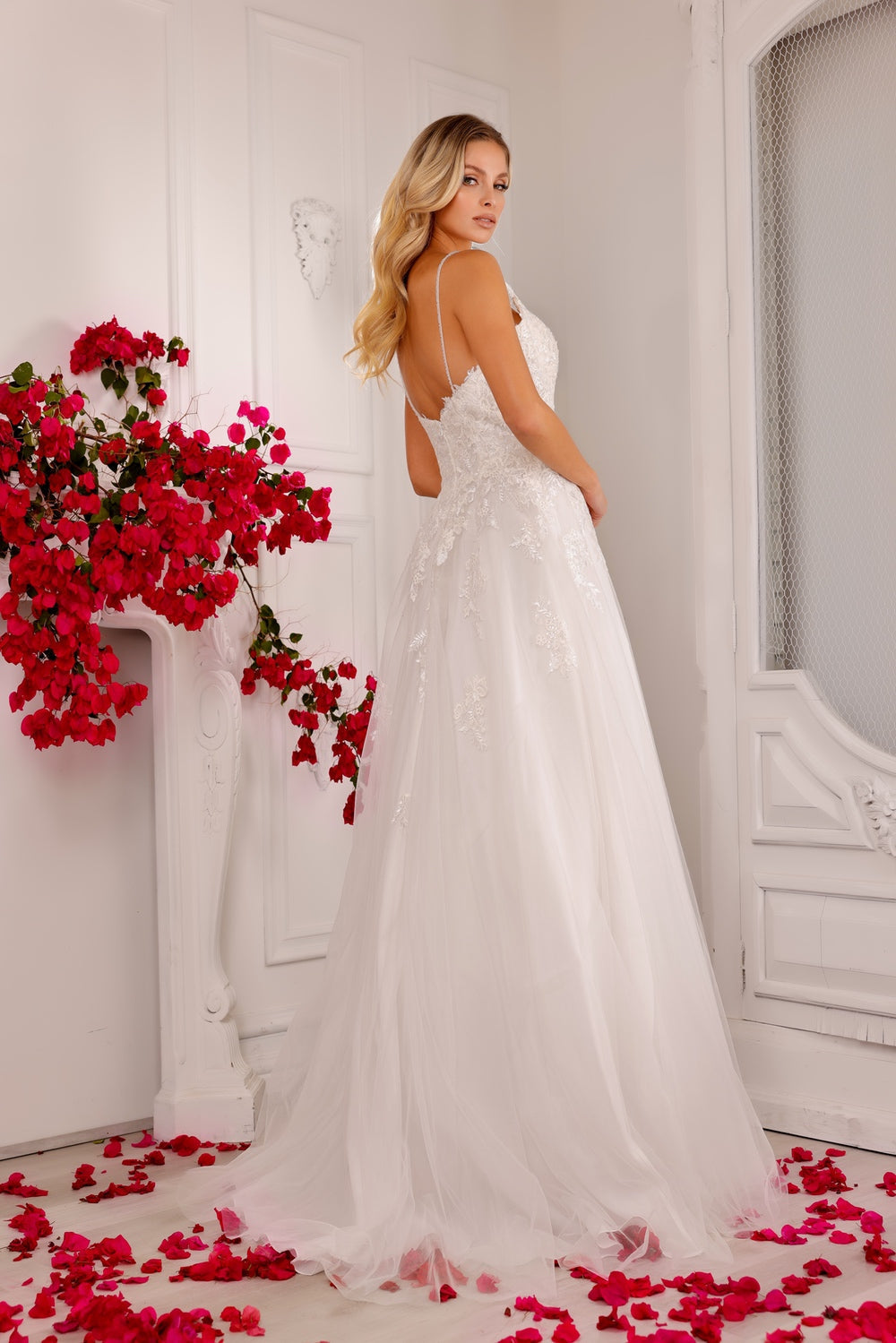 Abby Lane 97141 Lace Appliqué Bridal Dress