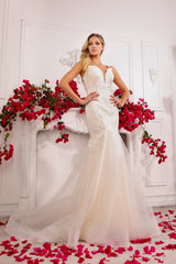 Abby Lane 97145 Lace Appliqué Bridal Dress