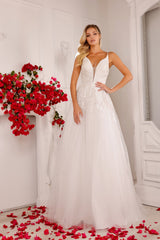 Abby Lane 97148 Lace Appliqué Bridal Dress