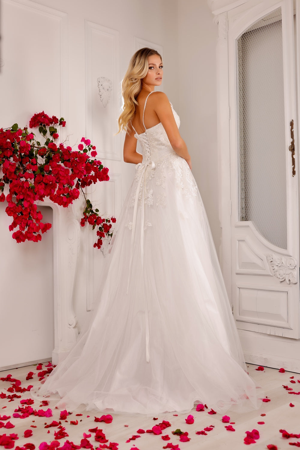 Abby Lane 97148 Lace Appliqué Bridal Dress