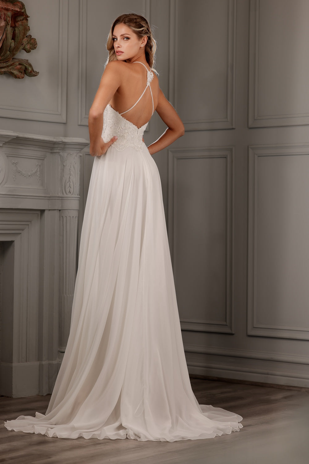 Abby Lane 97152 Lace Appliqué Bridal Dress