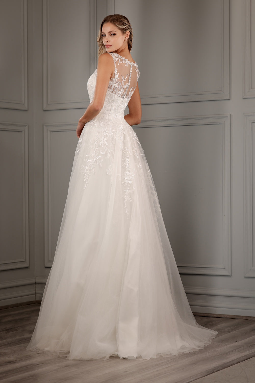ABBY LANE 97157 Embroidered Bridal Dress