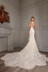 Abby Lane 97159 Lace Embroidery Bridal Dress