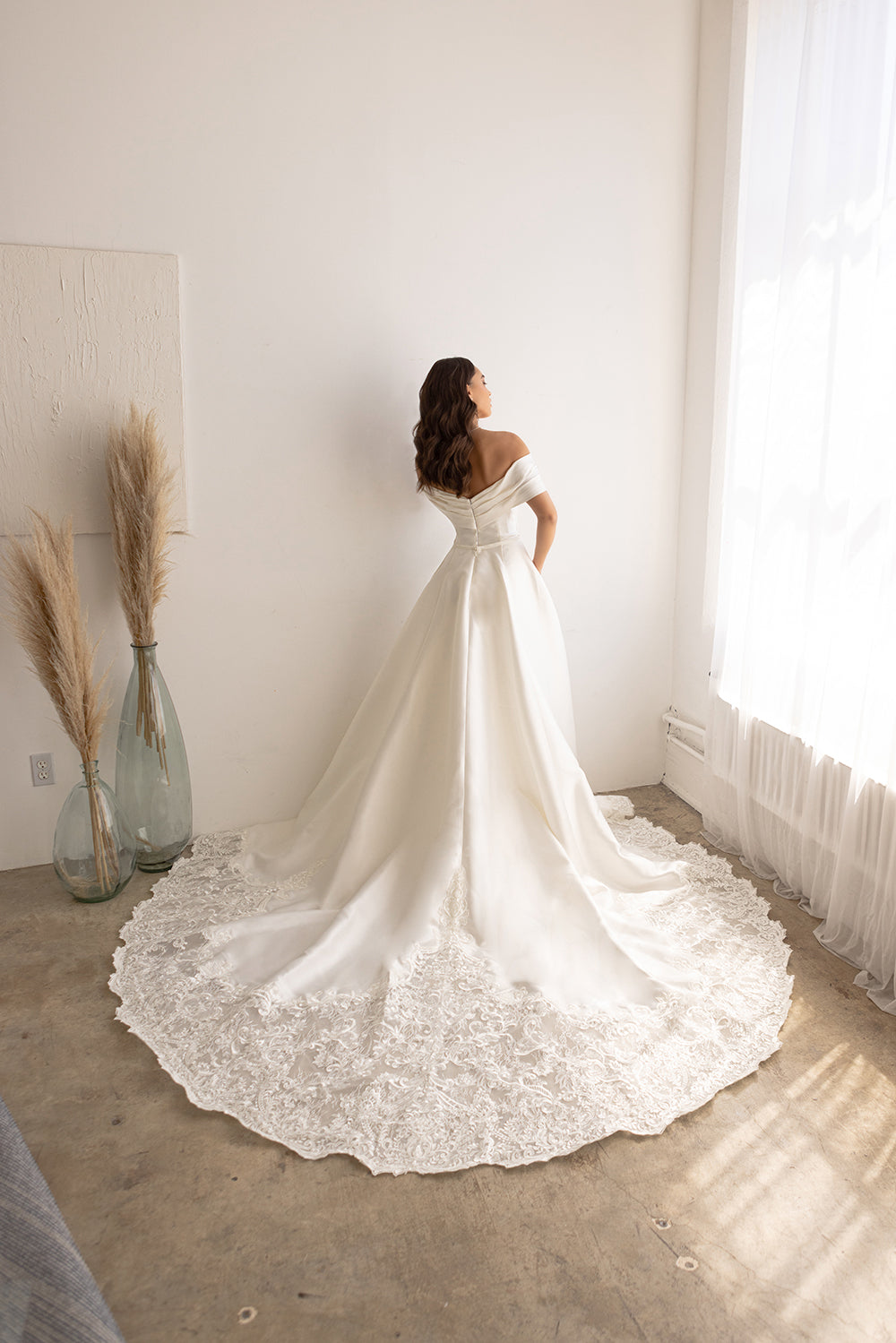 Abby Lane 97179 Off-Shoulder Bridal Dress