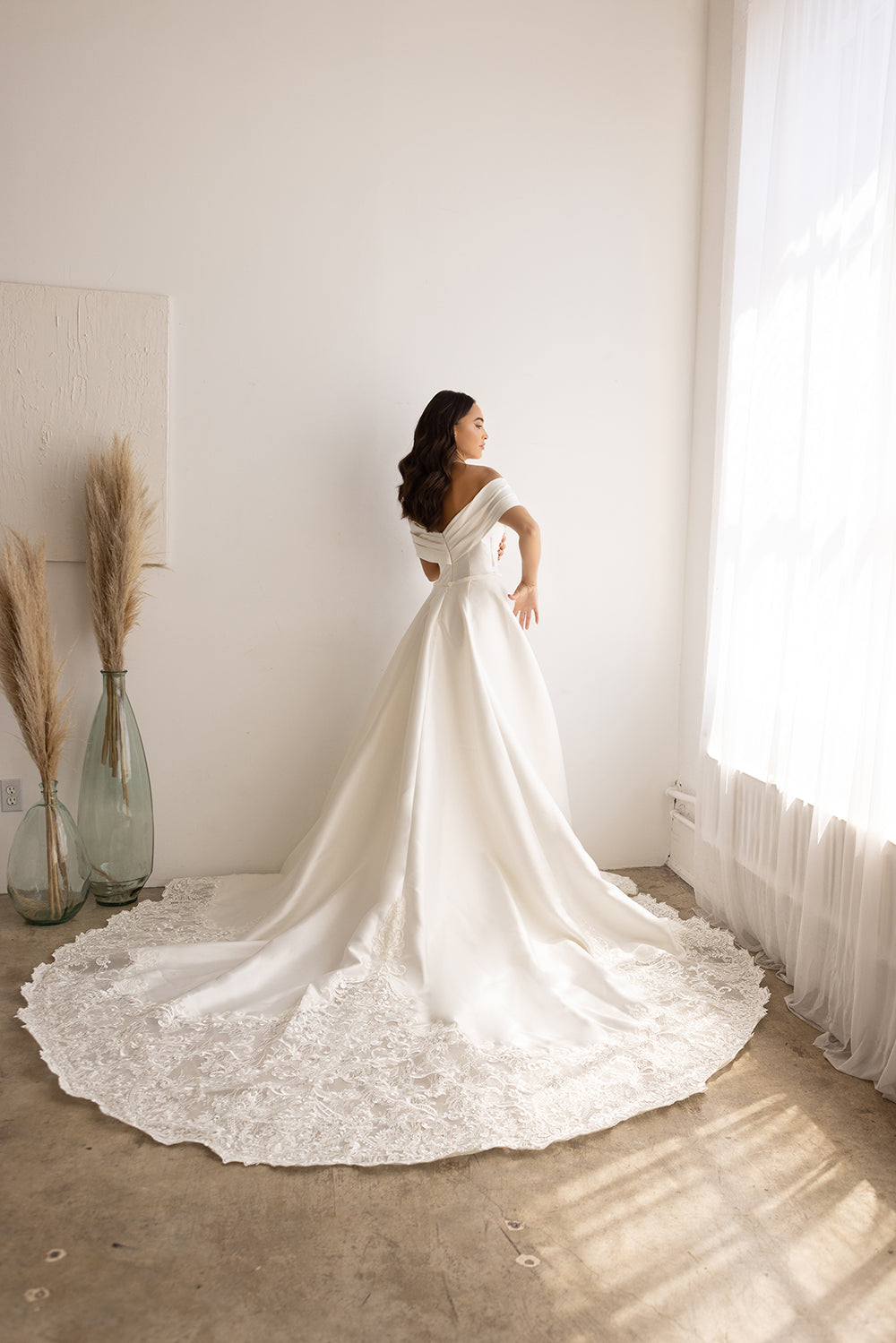 Abby Lane 97179 Off-Shoulder Bridal Dress