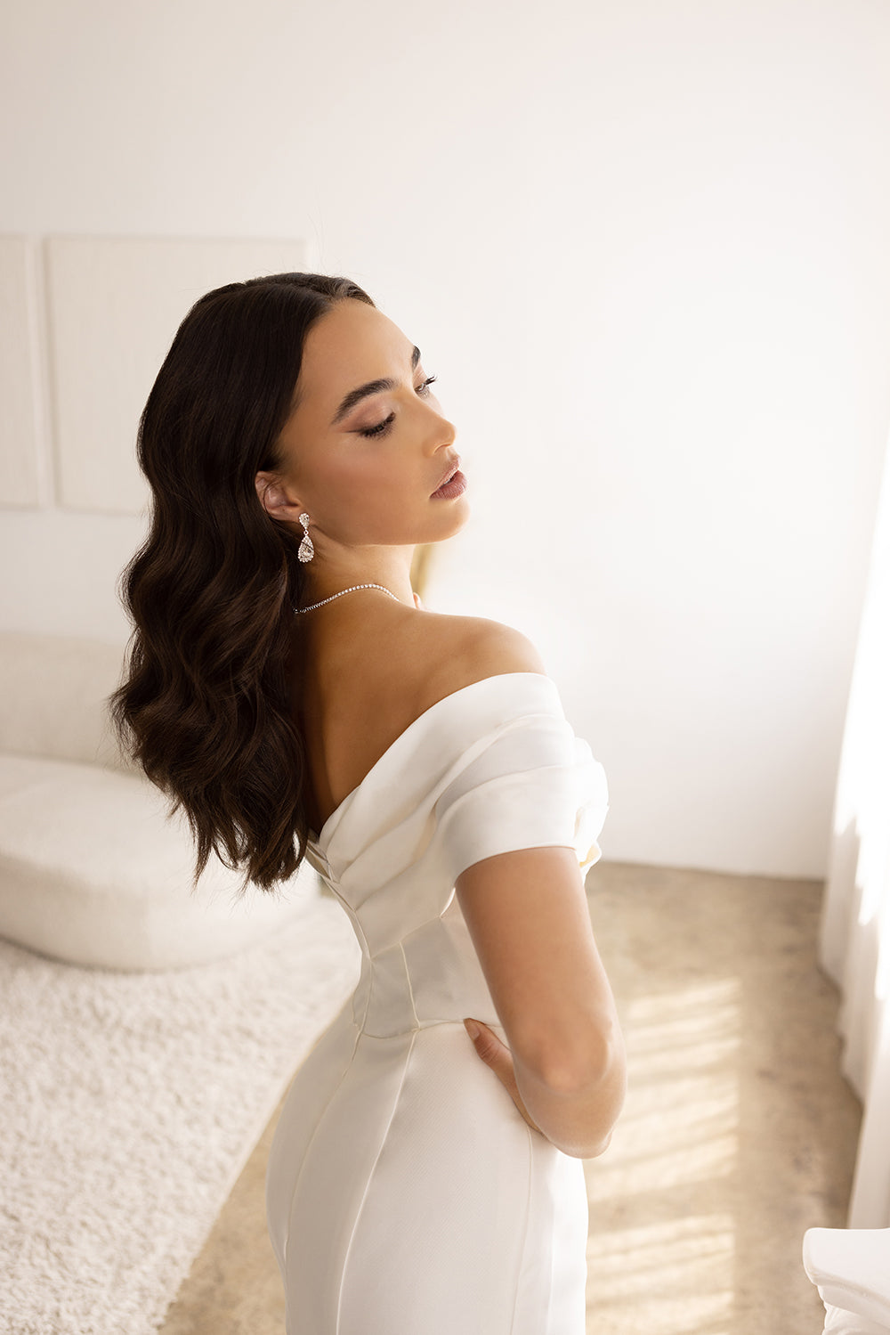 Abby Lane 97179 Off-Shoulder Bridal Dress