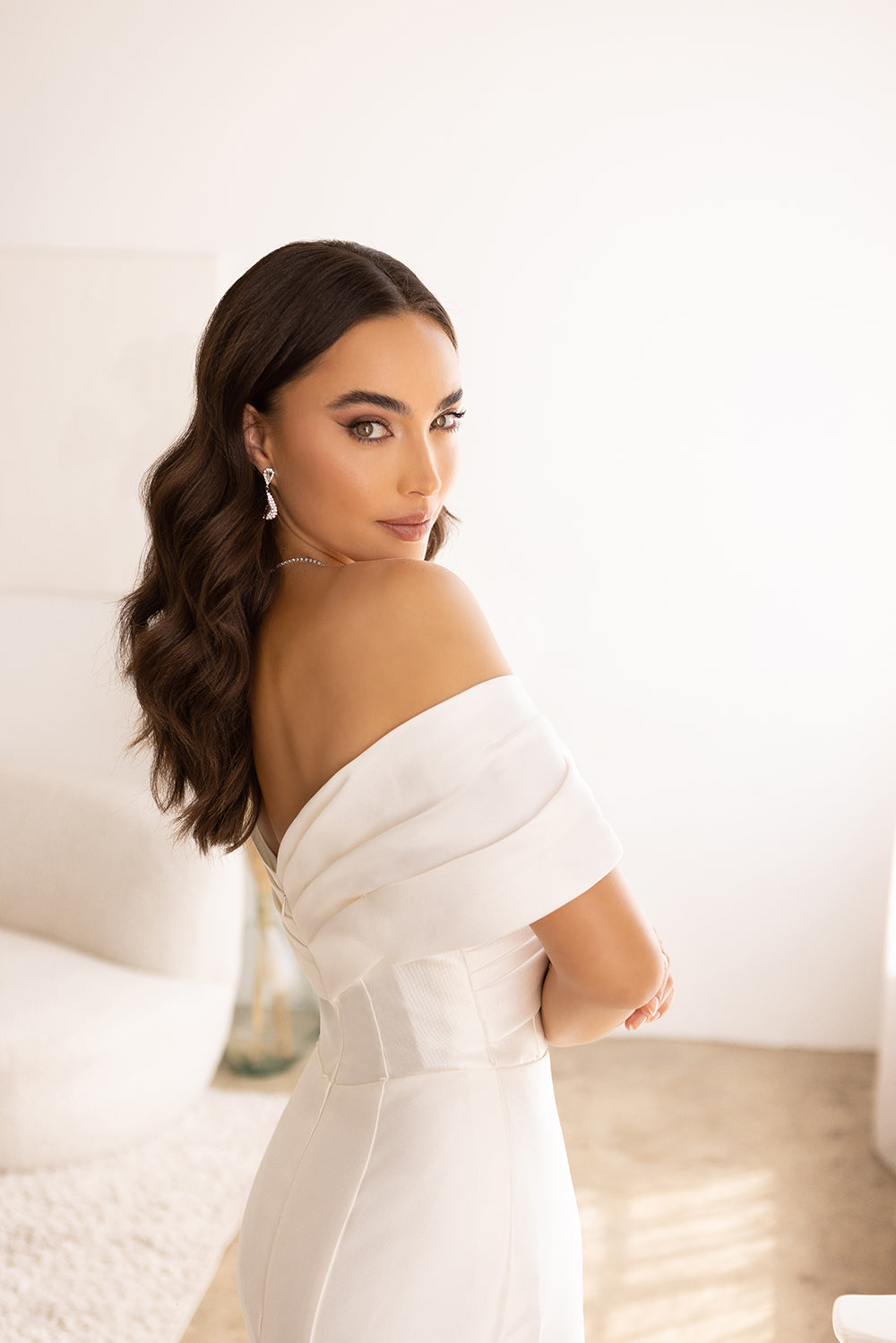 Abby Lane 97179 Off-Shoulder Bridal Dress