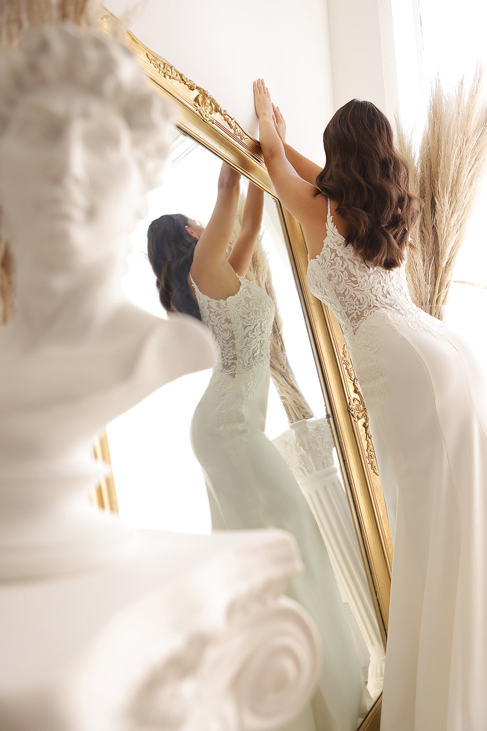 Abby Lane 97180 Lace Appliqué Bridal Dress