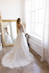Abby Lane 97199 Embroidered Floral Lace Bridal Dress