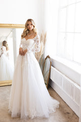 Abby Lane 97199 Embroidered Floral Lace Bridal Dress