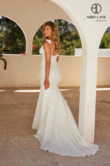 Abby Lane 97276 Floral Applique Bridal Dress