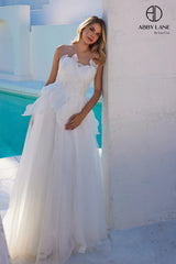 Abby Lane 97289 Floral Applique Bridal Dress