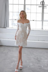 Abby Lane 97325 Floral Lace Off Shoulder Dress
