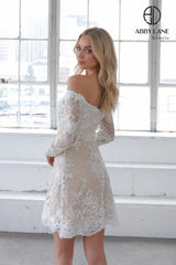 Abby Lane 97325 Floral Lace Off Shoulder Dress