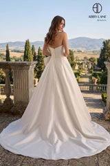 Abby Lane 97379 Taffeta Bow Bridal Dress