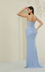 Abby Paris 90371 Beaded High Slit Prom 2026 Dress