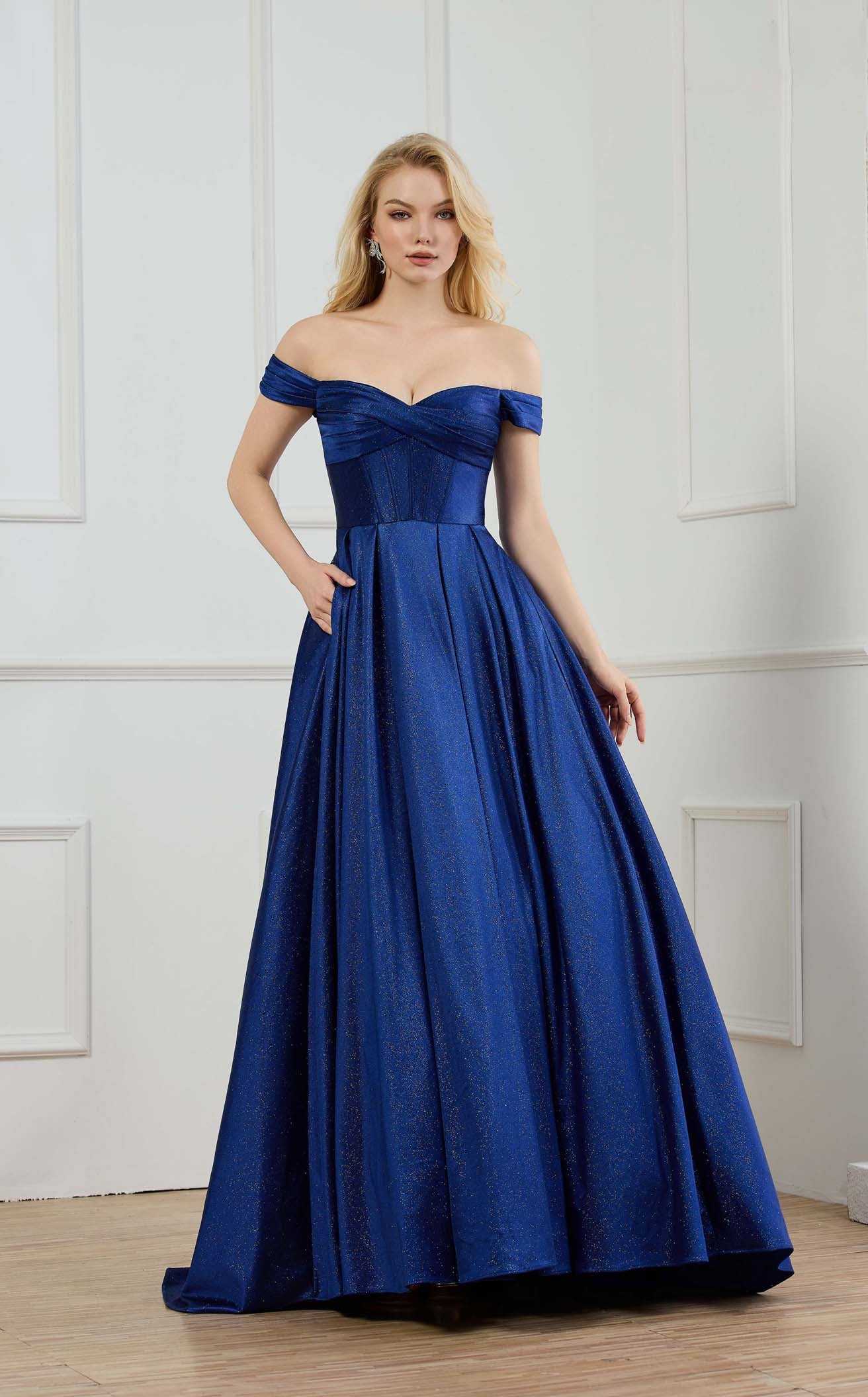 Abby Paris 90373 Off Shoulder Prom 2026 Dress