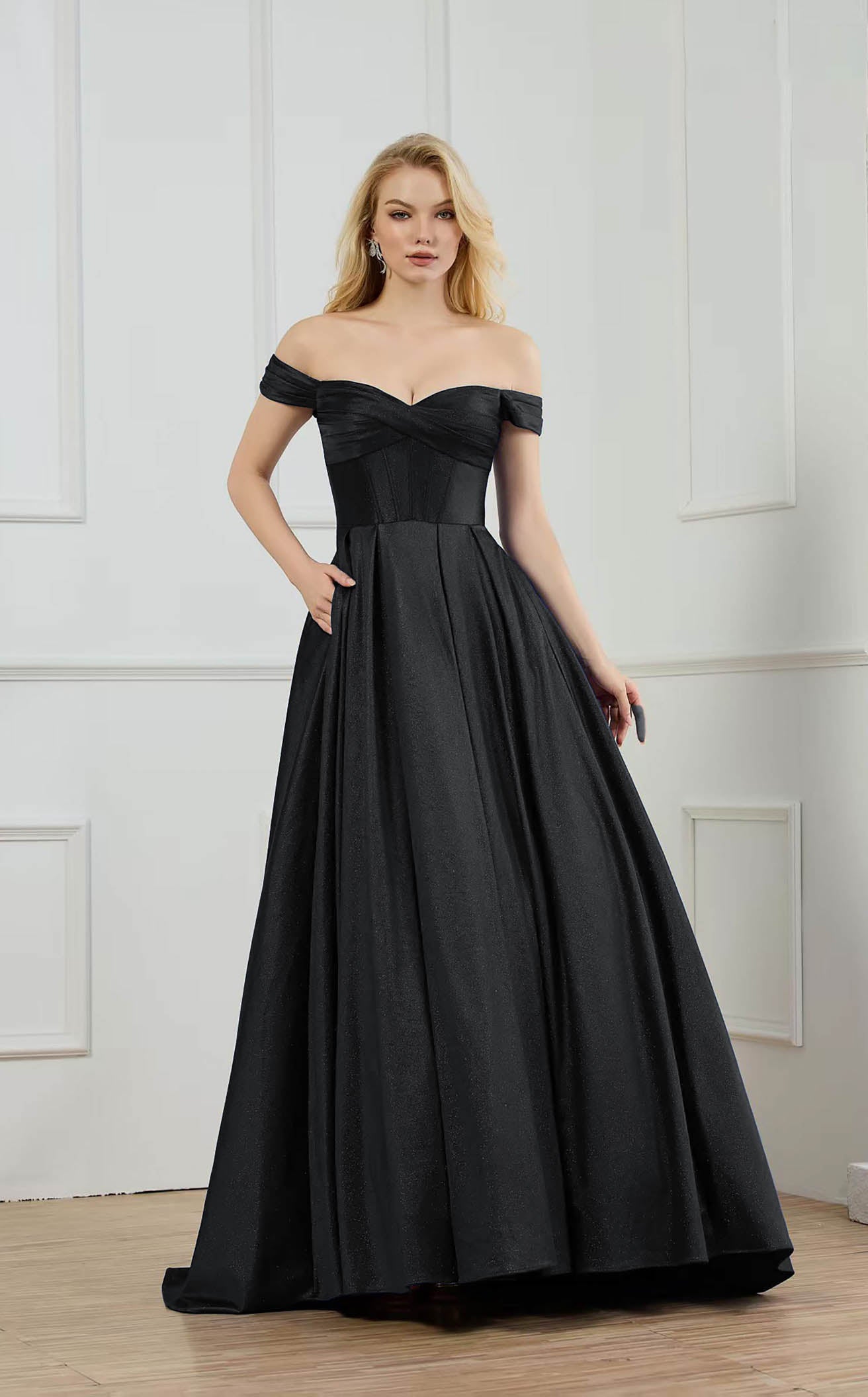 Abby Paris 90373 Off Shoulder Prom 2026 Dress
