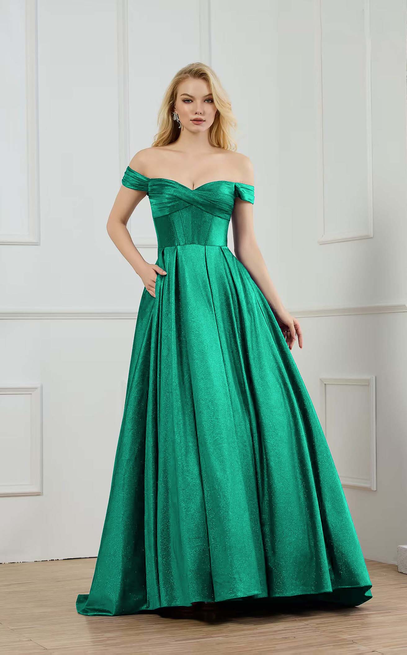Abby Paris 90373 Off Shoulder Prom 2026 Dress