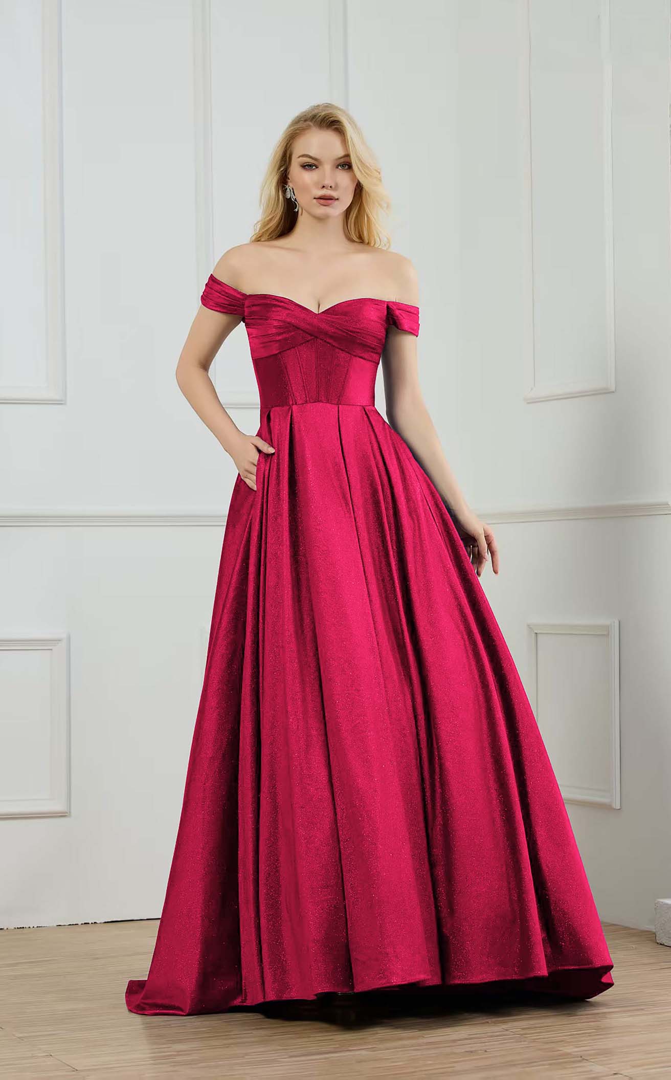Abby Paris 90373 Off Shoulder Prom 2026 Dress