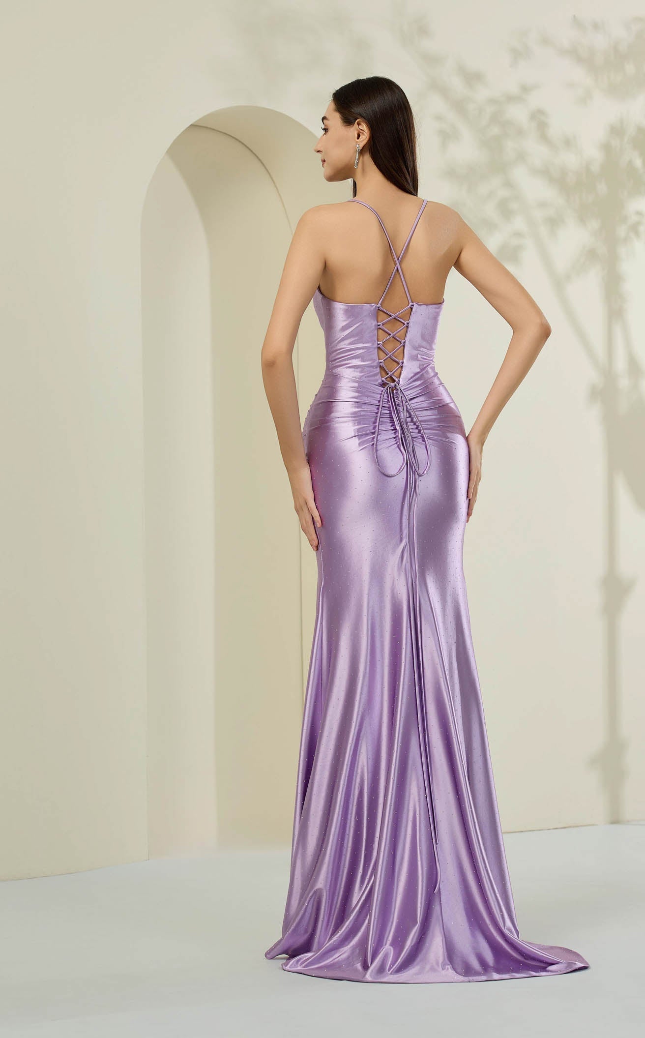 Abby Paris 90375 Beaded High Slit Prom 2026 Dress