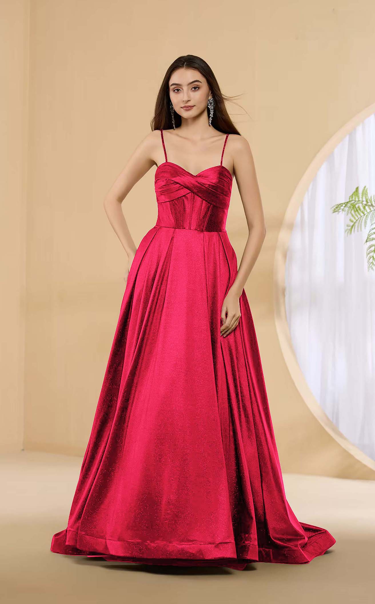 Abby Paris 90389 Glitter A-Line Prom Dress 2026
