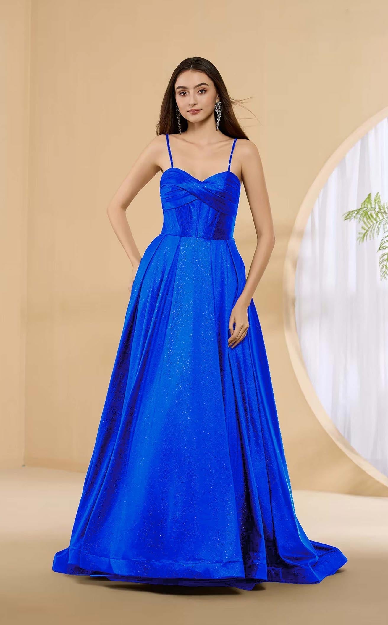 Abby Paris 90389 Glitter A-Line Prom Dress 2026