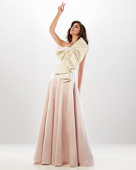 Abdo Aoude L02 One-Shoulder Bow Couture Dress