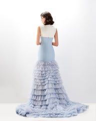 Abdo Aoude L05 Mermaid Ruffle Couture Dress