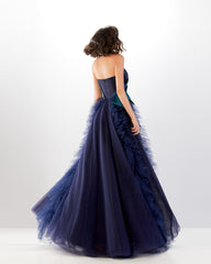 Abdo Aoude L15 Cascading Ruffle Couture Dress