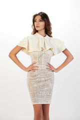 Abdo Aoude L04 Short Sleeve Couture Dress