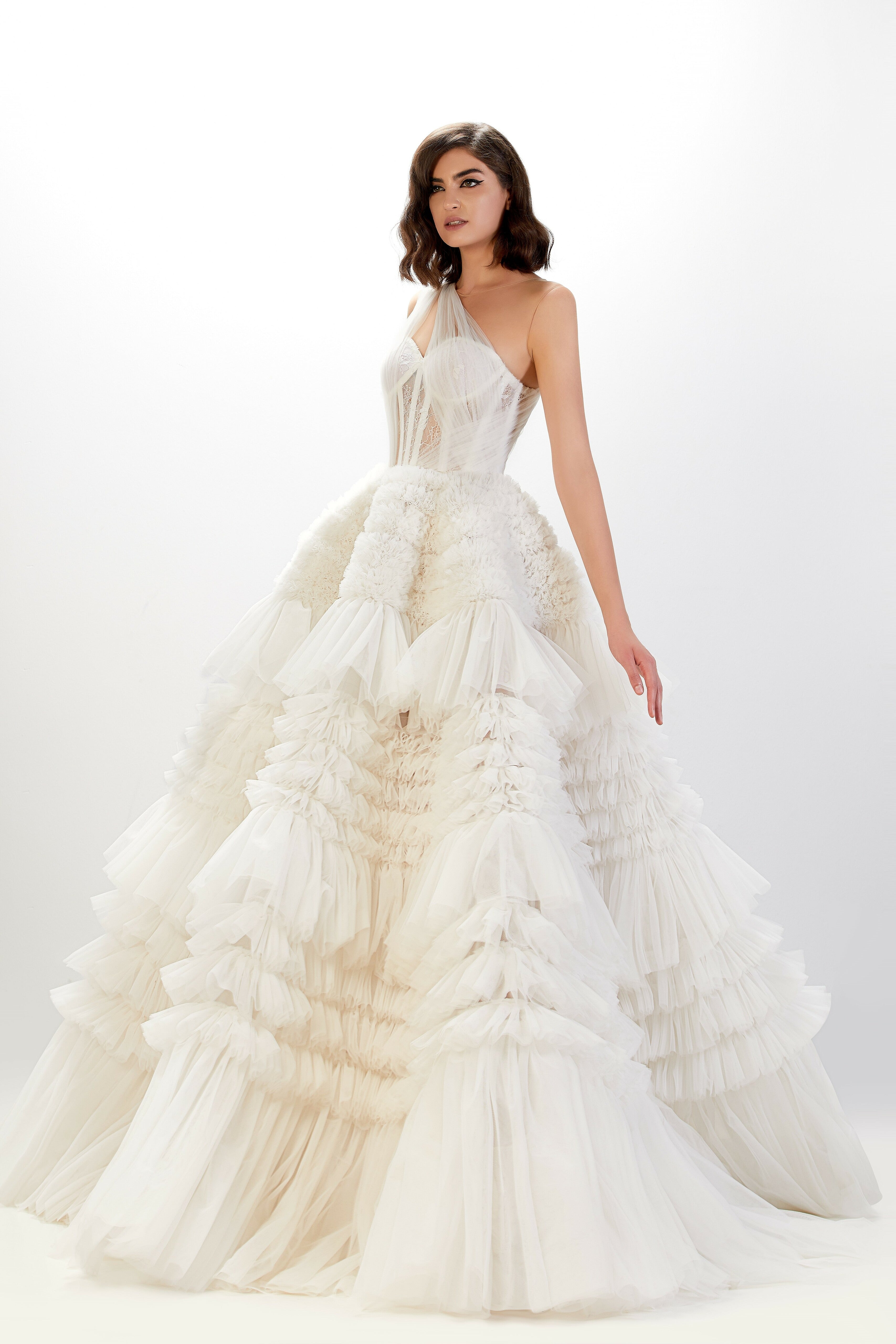 Abdo Aoude L03 One-Shoulder Couture Dress