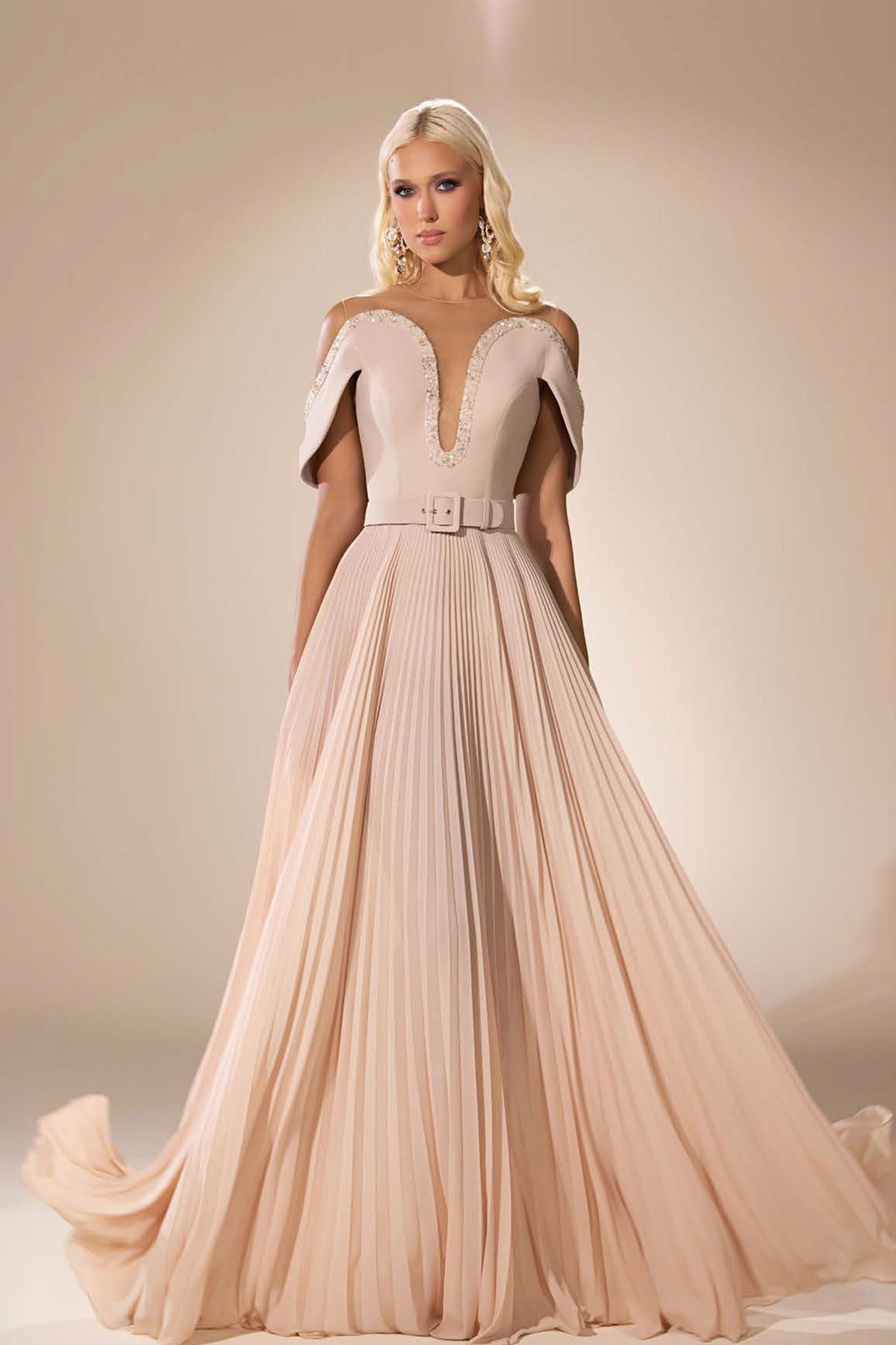 Abdo Aoude D9 Off-The-Shoulder Couture Dress