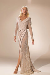 Abdo Aoude D10 V-Neck Couture Dress