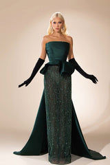 Abdo Aoude D16 Strapless Column Couture Dress