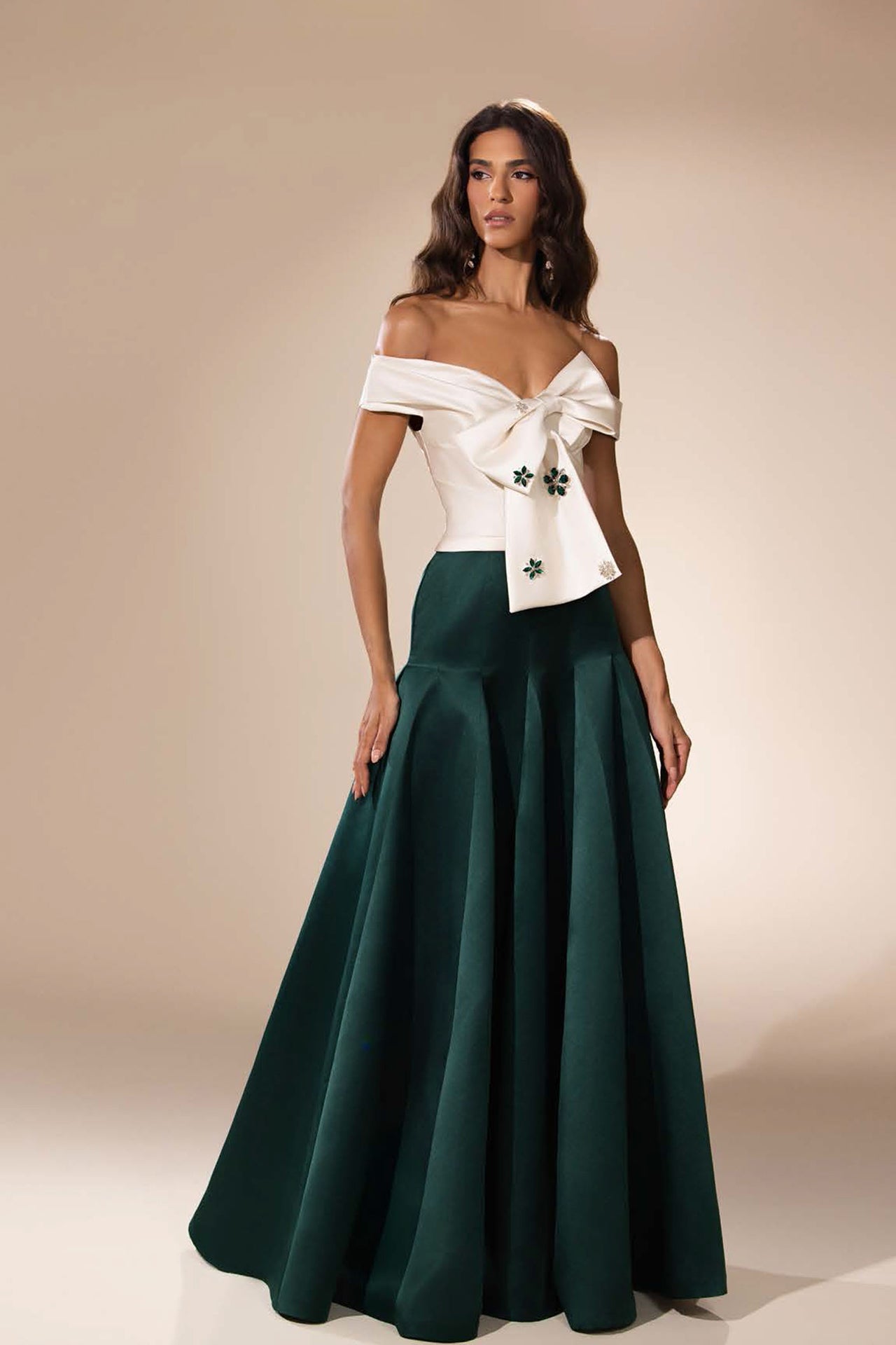 Abdo Aoude D17 Off-Shoulder Couture Dress