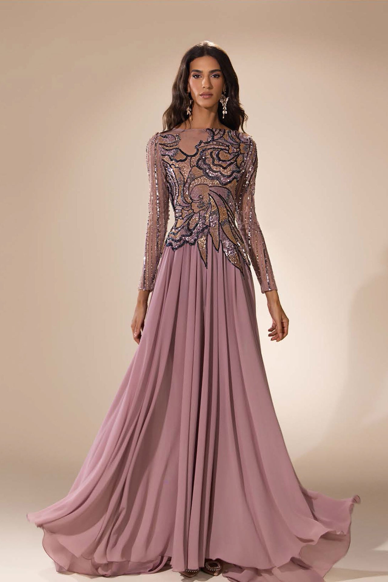 Abdo Aoude D2 Floral Embellished COUTURE Dress