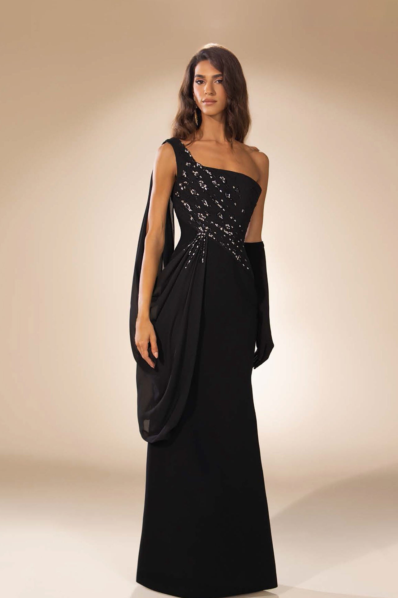Abdo Aoude D23 One-Shoulder Couture Dress