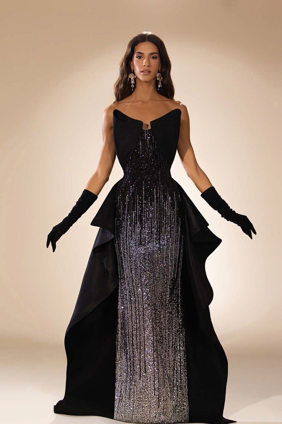 Abdo Aoude D24 Embroidered Couture Dress