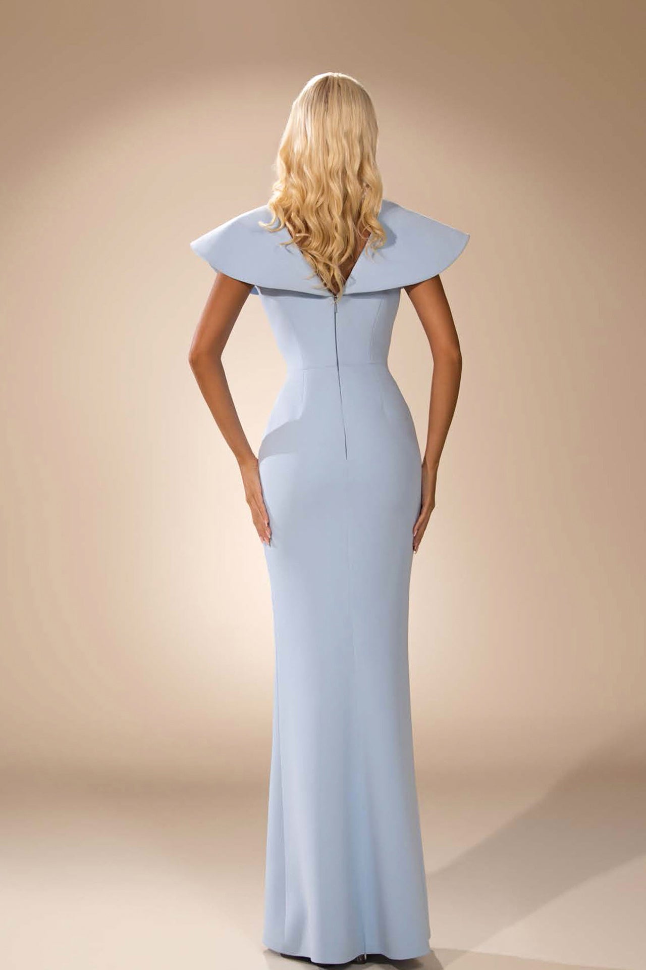 Abdo Aoude D26 V-Neck Sheath COUTURE Dress