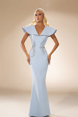 Abdo Aoude D26 V-Neck Sheath COUTURE Dress