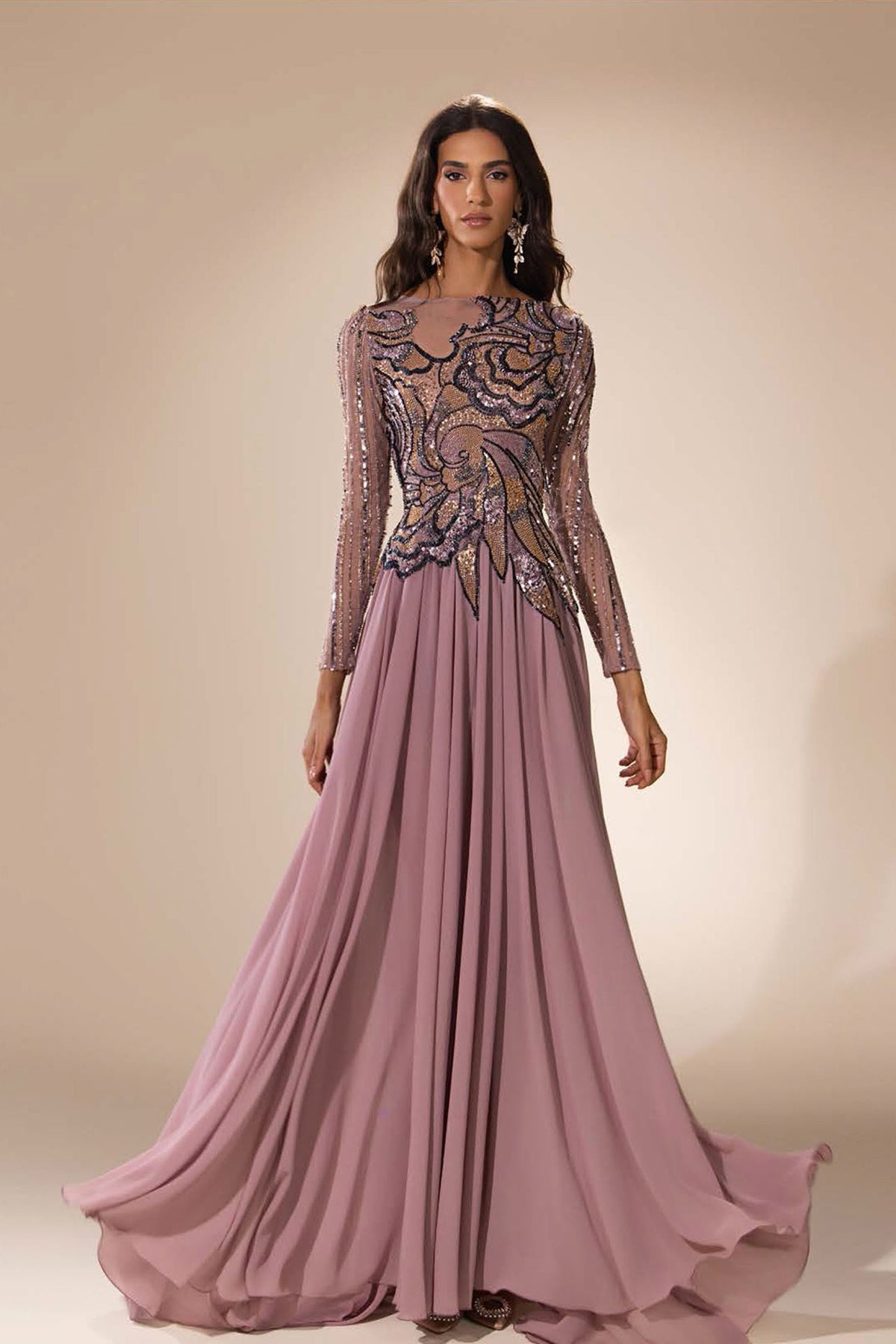 Abdo Aoude D2 Floral Embellished COUTURE Dress