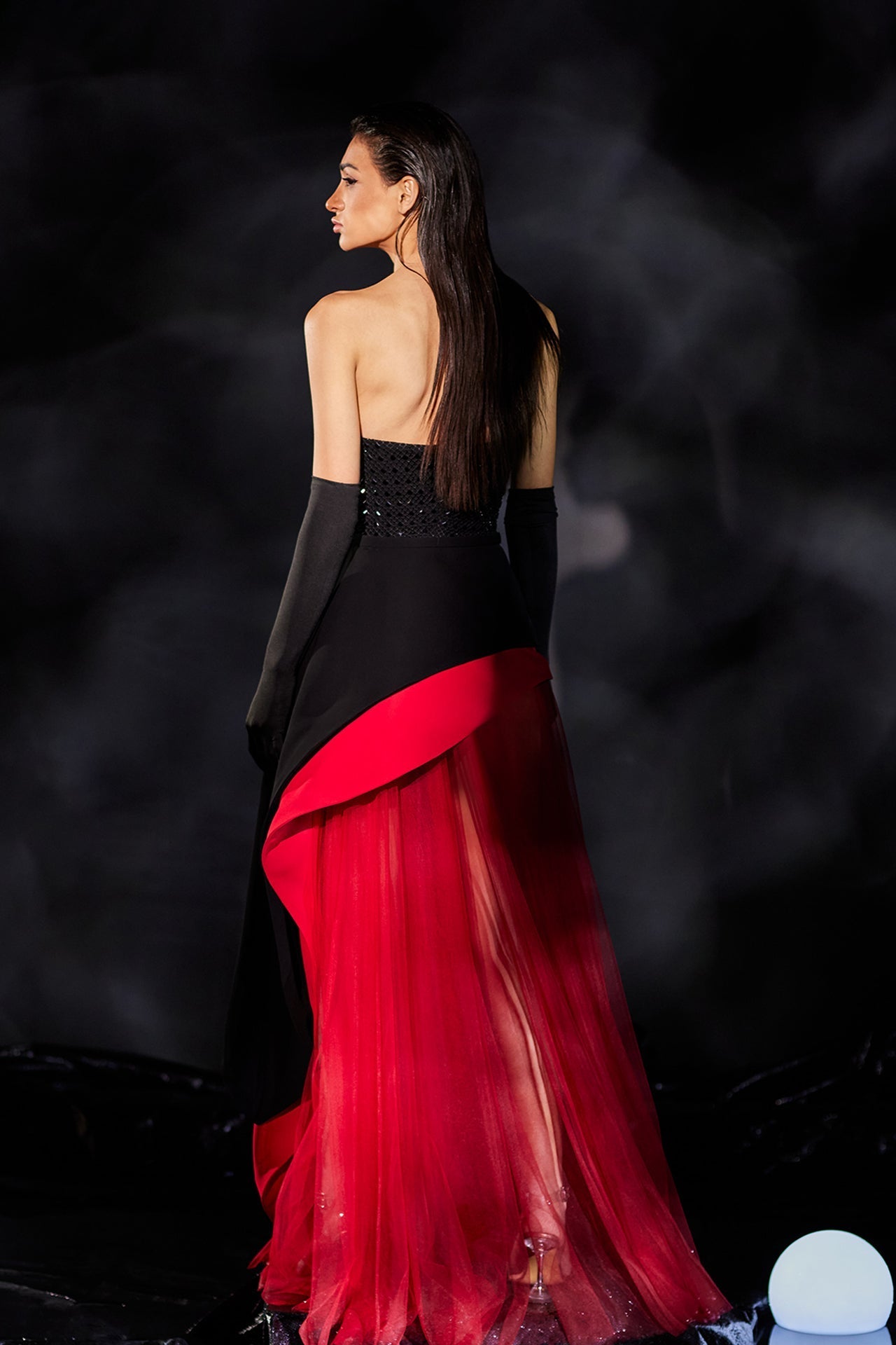 Abdo Aoude M01 Embellished Bodice Couture Dress