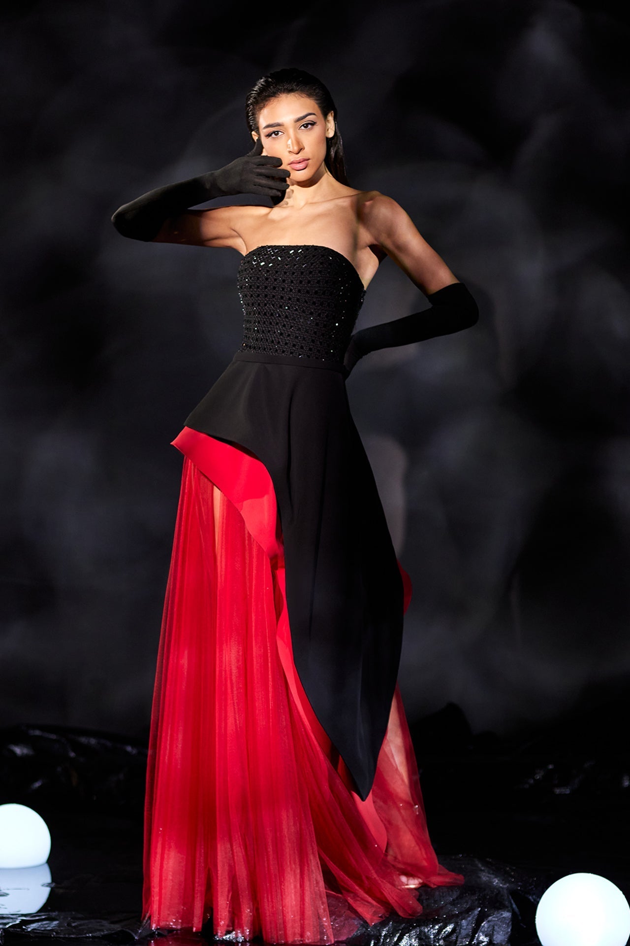 Abdo Aoude M01 Embellished Bodice Couture Dress