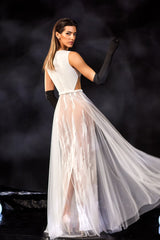 Abdo Aoude M23 Sheer Illusion Couture Dress