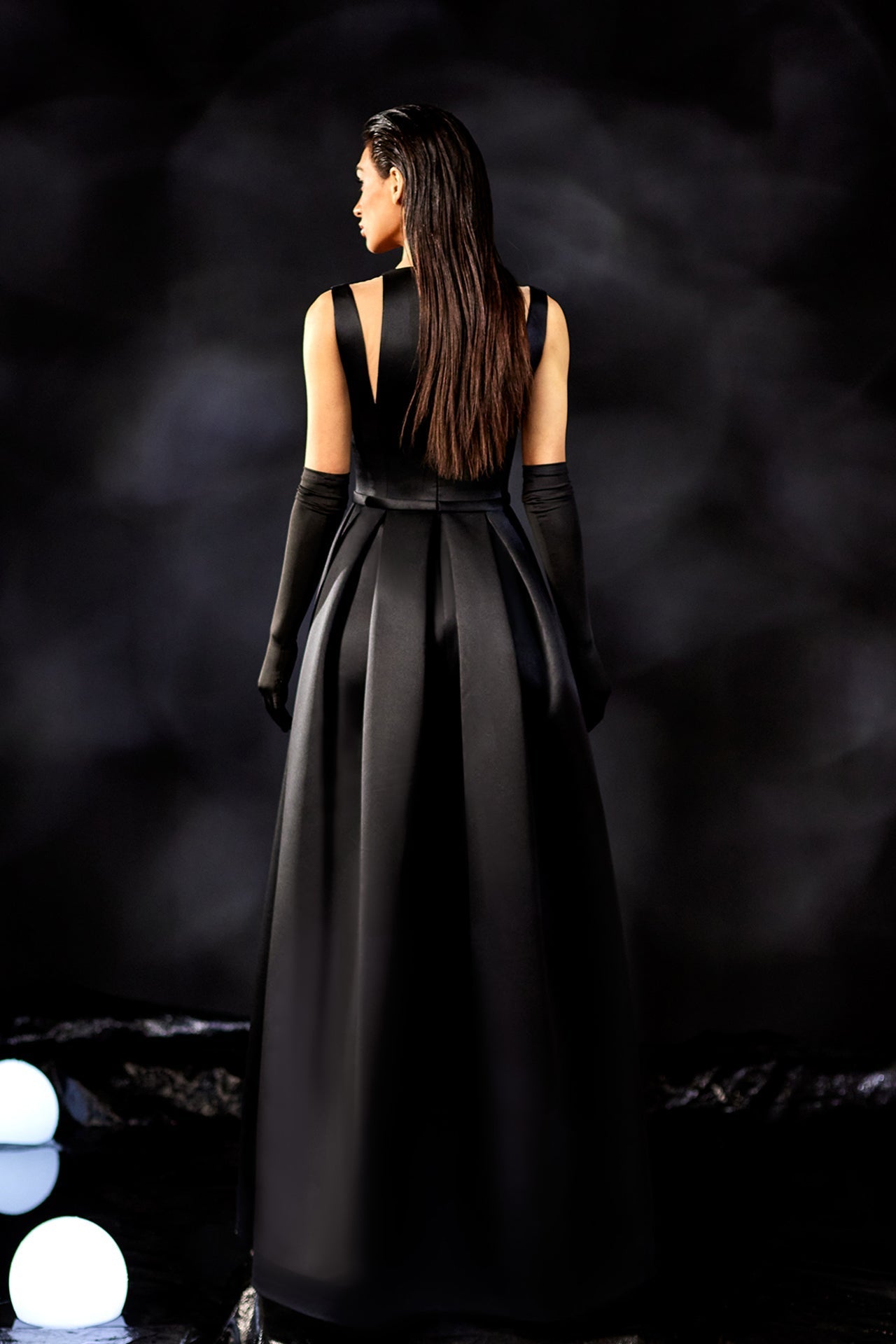 Abdo Aoude M07 Geometrical Cut-Out COUTURE Dress
