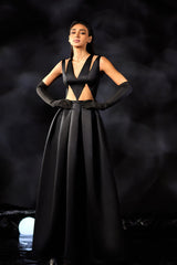 Abdo Aoude M07 Geometrical Cut-Out COUTURE Dress